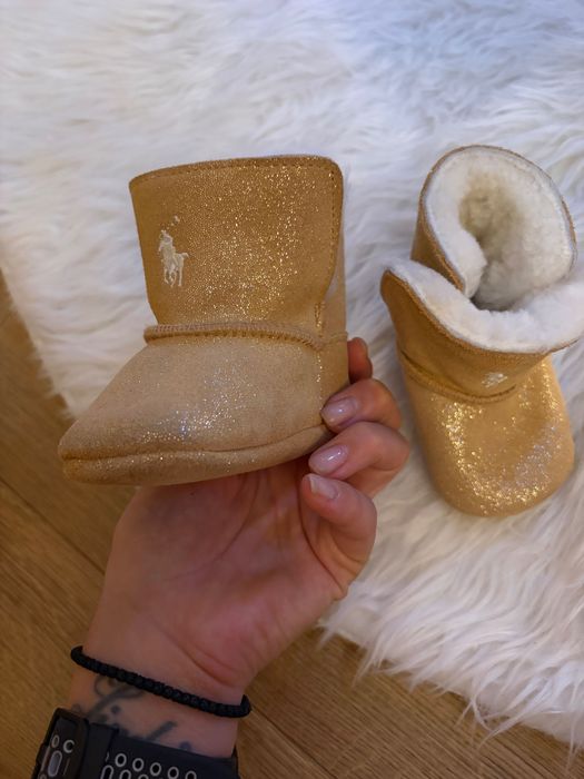 Боти златисти Polo Ralph Lauren