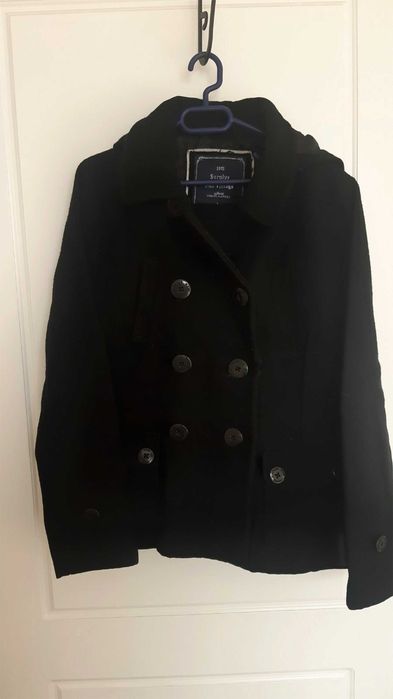 Дамско късо зимно палто с качулка, размер L