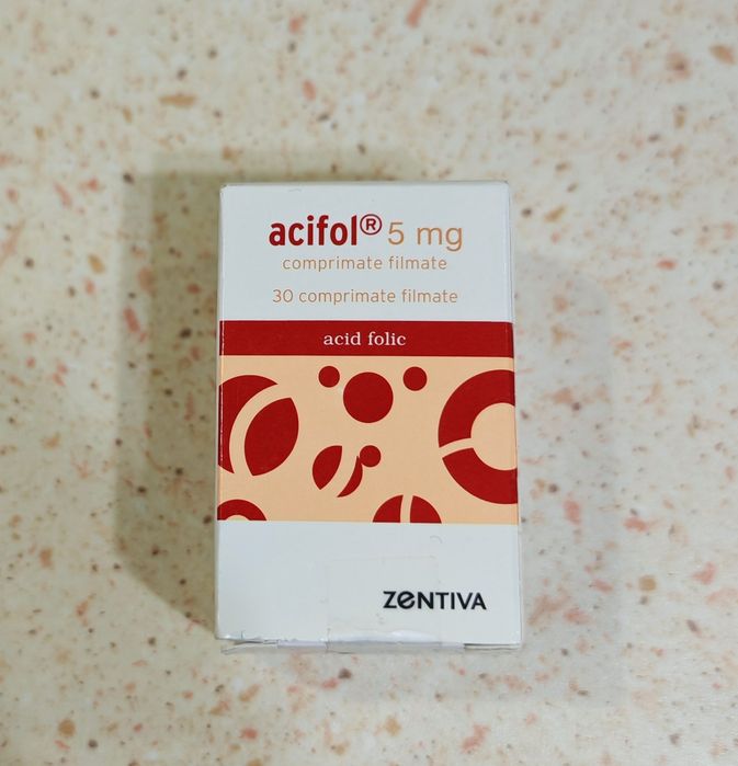 Supliment alimentar Acid folic 5 mg, ZENTIVAA