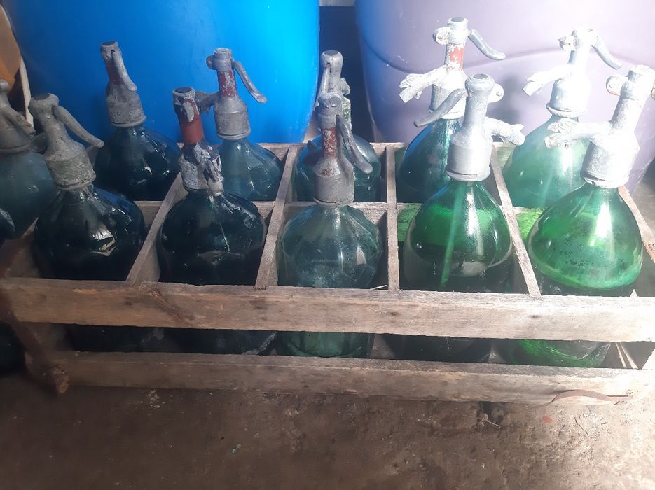 Sifoane sticlă + ladă