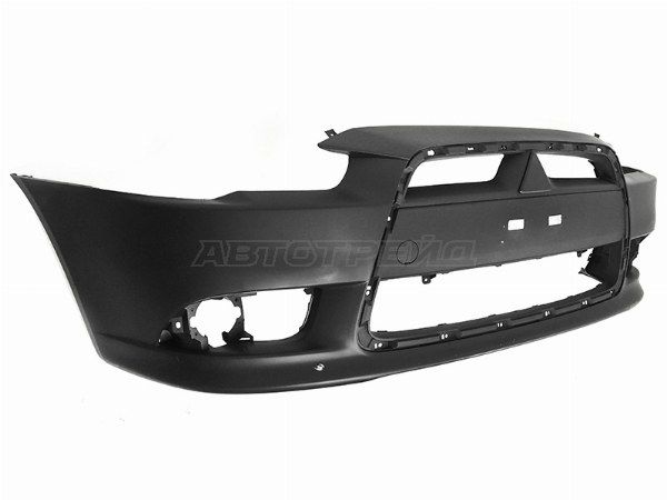 Бампер передний MITSUBISHI LANCER X 07-15 под две решетки Mitsubishi L