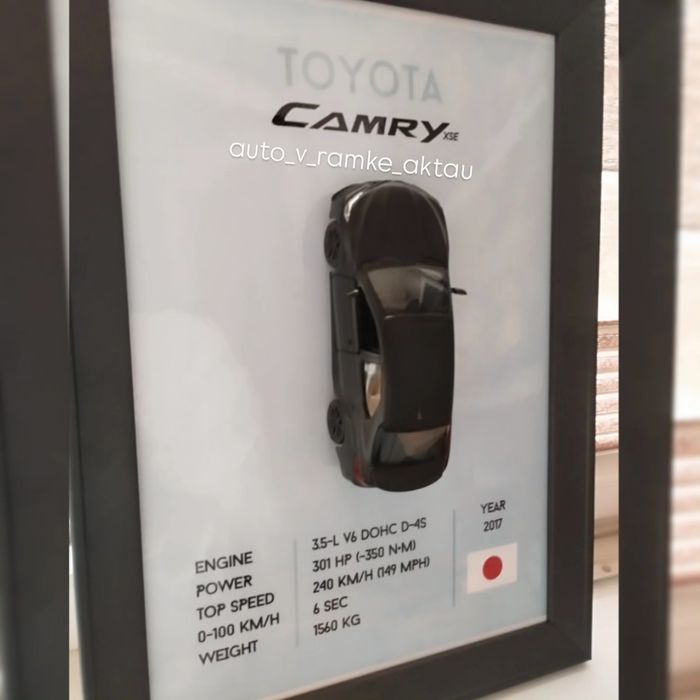TOYOTA Camry XSE (70) модель в рамке