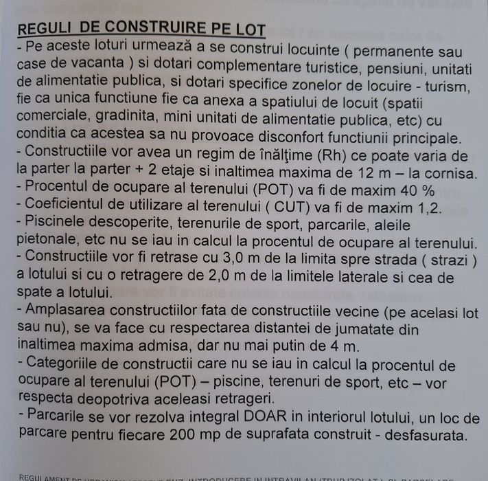 Proprietar loturi intravilan Corbu,Constanța,vedere la mare si in rate