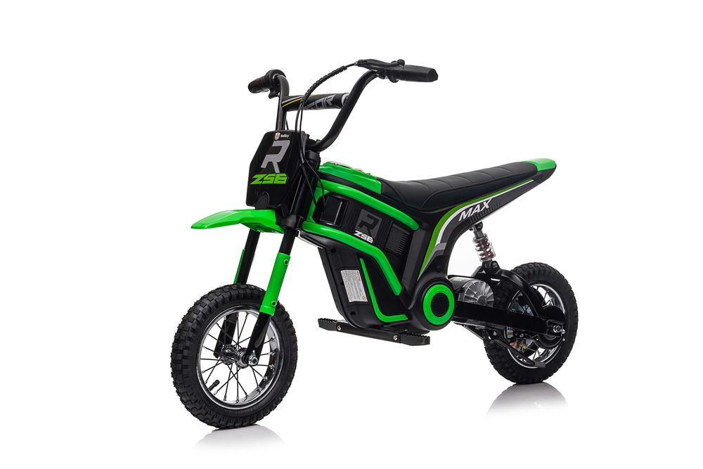 Motocicleta electrica Kinderauto Enduro 350W 24V roti gonflabile Green