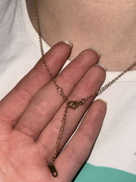 Lant aur 18K placat inoxidabil cu pandantiv elegant dama