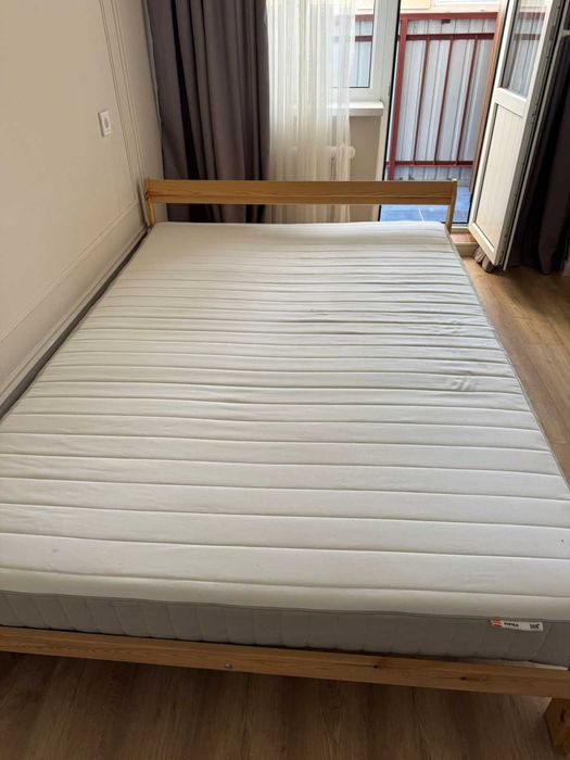 Кровать 140*200 с матрасом. Бренд Ikea