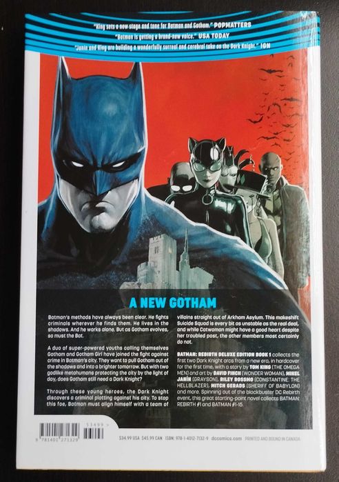 DC Comics Batman (2016-): The Rebirth Deluxe Edition - Book 1 Комикс