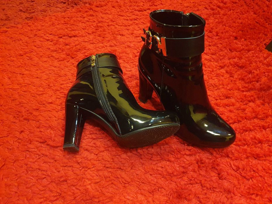 Botine dama piele naturala lac 38