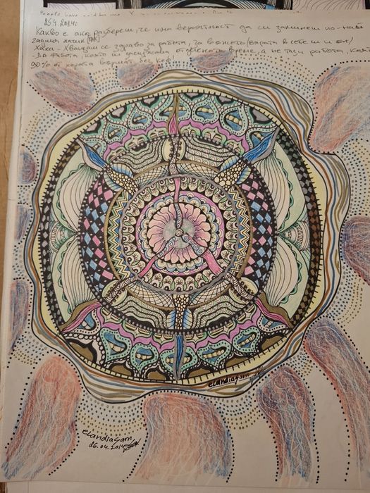 Мандали ръчно рисувани- цената е за 1бр.