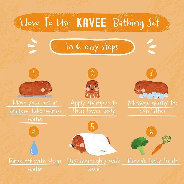 Kavee Love You Soak Much Комплект за къпане на морско свинче и заек