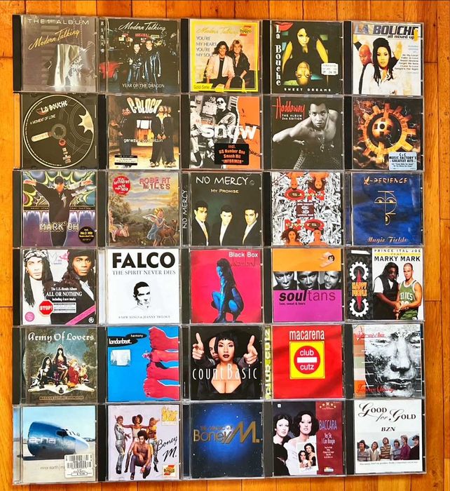 Lot CD orig pop&electro: Modern Talking, La Bouche, Boney M., Vangelis