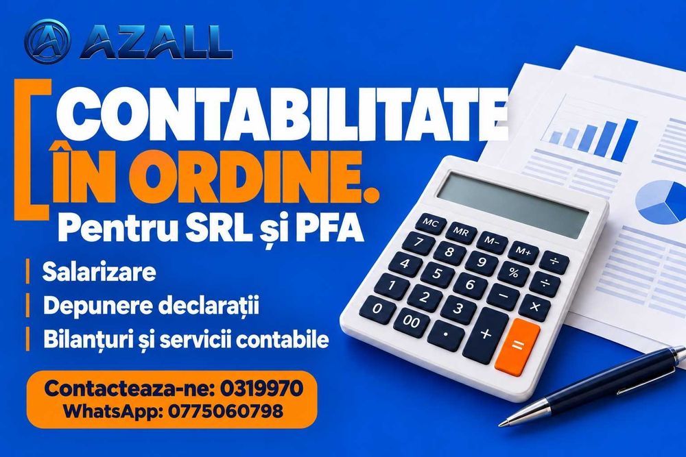 Infiintare si modificari SRL/PFA/ONG | Contabilitate completa | Gazduire Sediu Social | ONRC