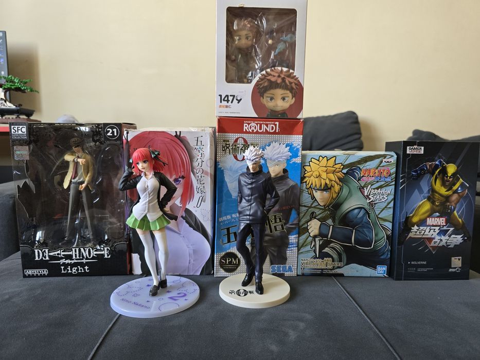 Фигурки аниме и марвел, Gojo, Idatori, Minato, Wolverine, Light