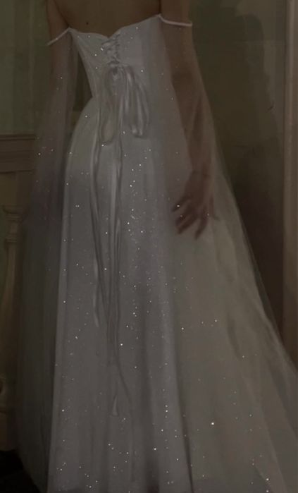 Белое выпускное / свадебное платье