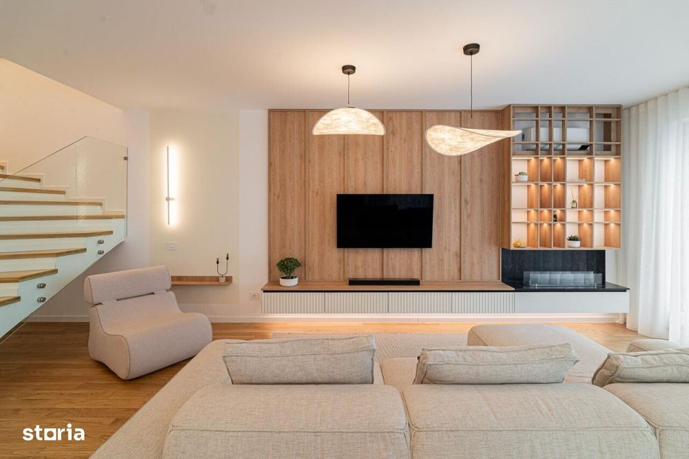 Vilă de lux tip duplex | complex rezidențial cu piscină | Pipera