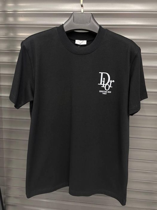 Tricou Dior negru brodat