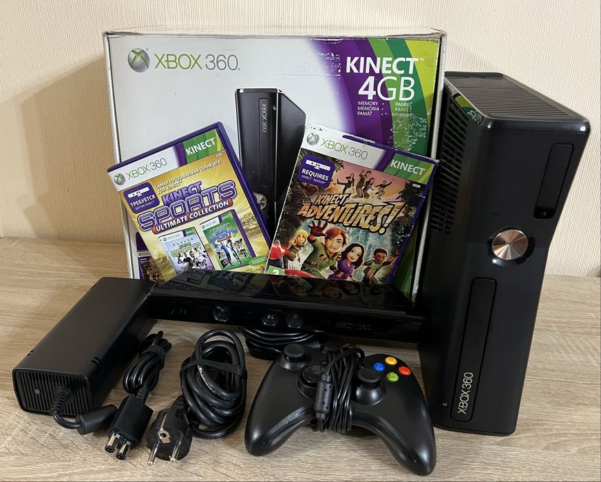 Xbox 360 SLIM + игры прошитый