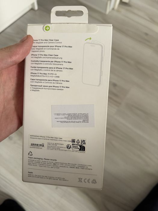 iPhone 17 Pro Max Clear Case Оригинал