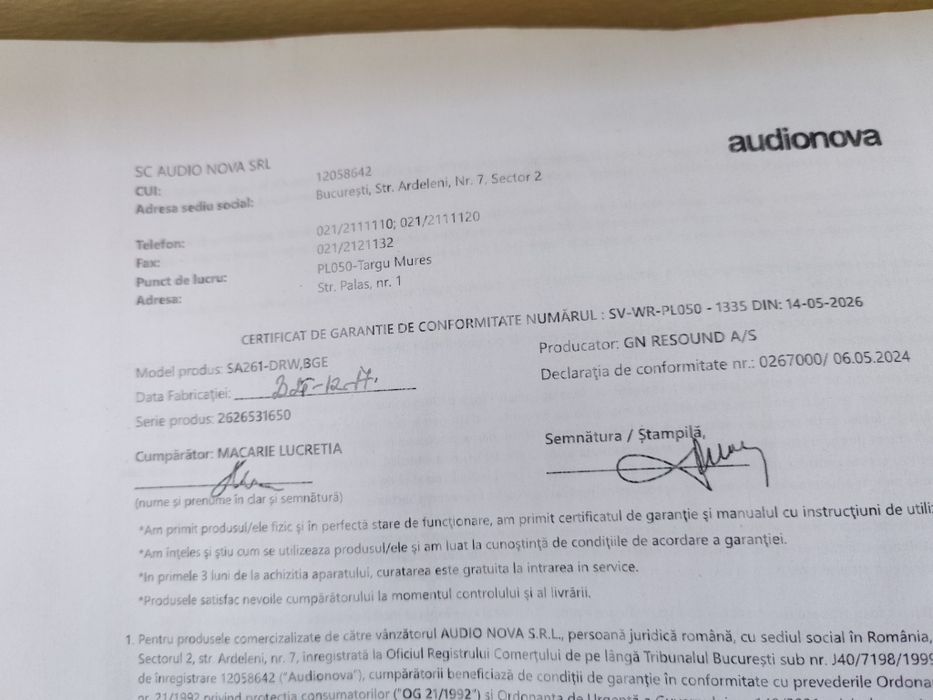 Vând aparat auditiv