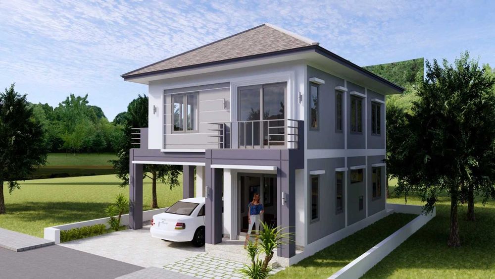 НА ИЗПЛАЩАНЕ - Двуетажна сглобяема къща с 4 спални, 160 кв. м