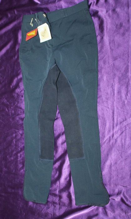 Pantaloni calarie echitatie copii 122-128 cm teflon noi cu etcheta