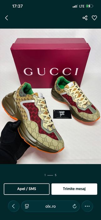 Gucci ryghton 1 la 1 adidasi