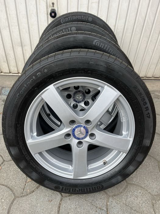 Jante aliaj 5x112mm, anvelope 225/55 R17, VW Audi Seat Skoda Mercedes