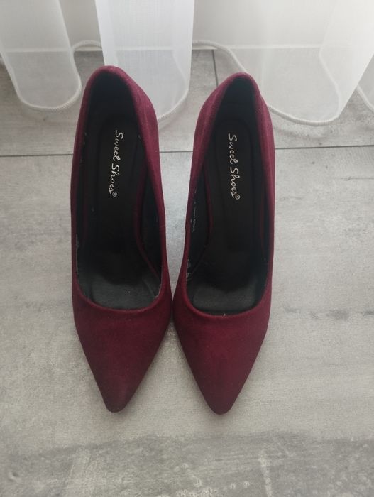 Обувки велур бурдо