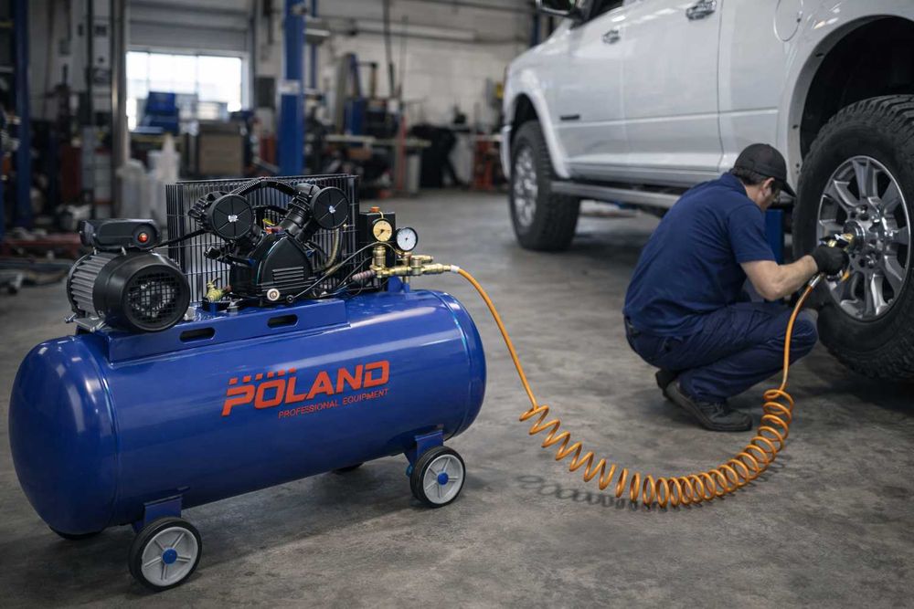 Compresor profesional 200L 8 bari 2 pistoane 220V