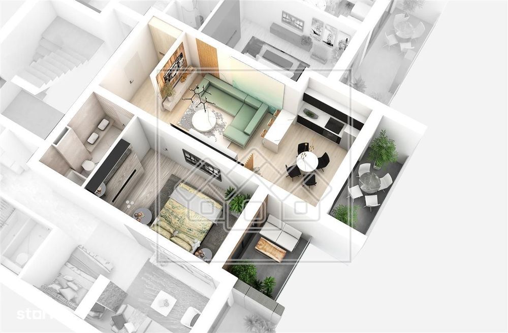 Ap.nou, mobilat modern, cu 2 camere si 2 balcoane - DaVinci Homes -