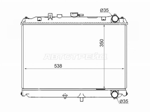 Радиатор Mitsubishi Delica