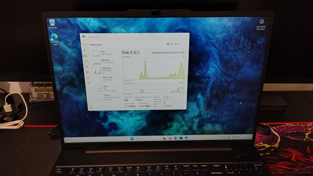 Lenovo Thinkpad E16 Gen 1  AI AMD Ryzen 7 7300U - 16GB 1TB Win 11 PRO