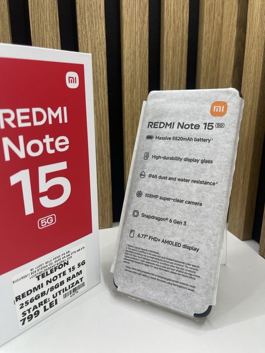 REDMI NOTE 15 256gb / 8gb ram UTILIZAT #63278