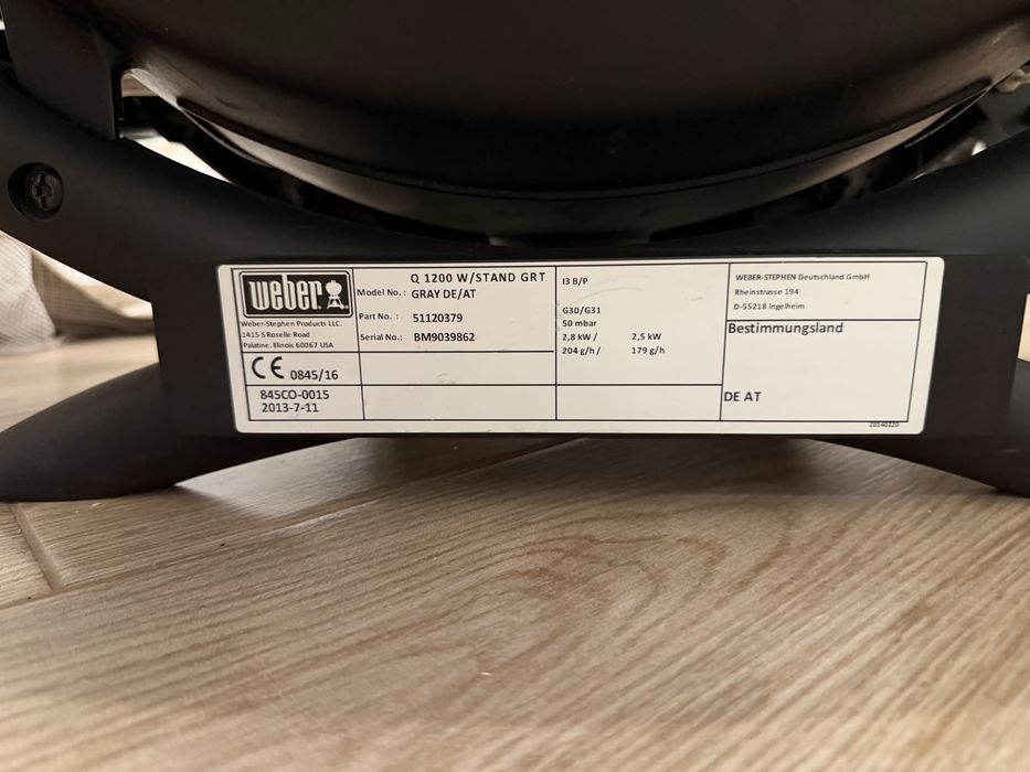 Gratar weber Q1200 gaz