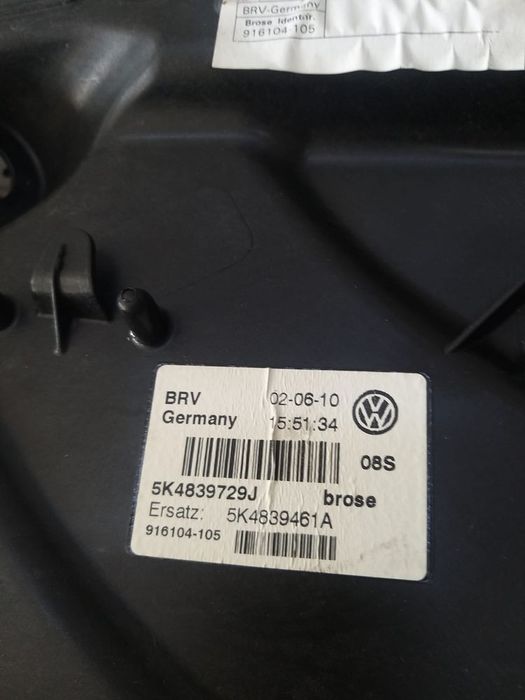 Macara geam electric stanga spate vw golf 6 5k 5k4839729j 5k4839461a