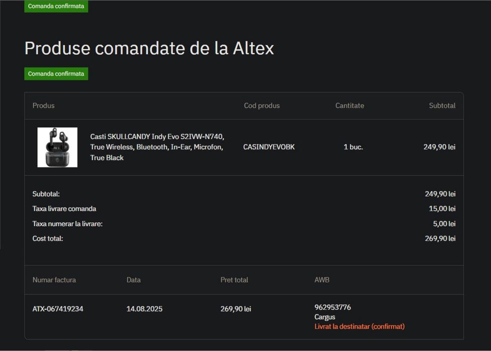 Casti wireless Skull Candy Indy Evo