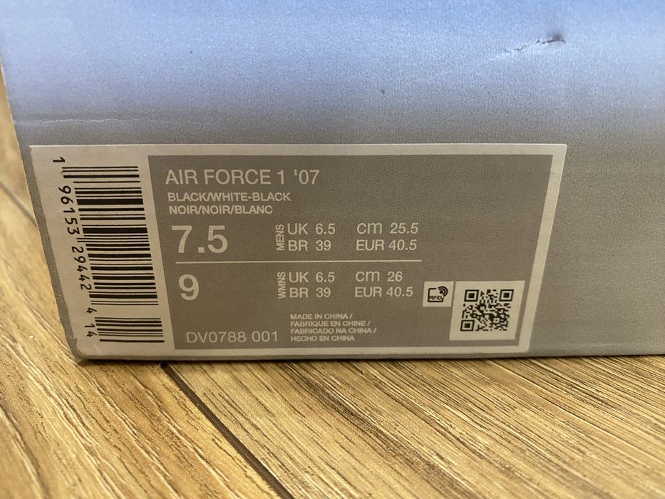 Оригинал Nike Air force 1, 40,5 размер