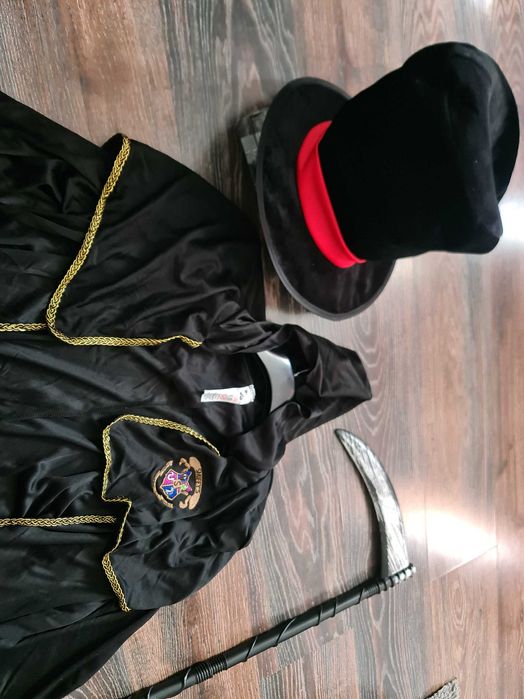 Costum Vrajitor copii Smiffys Unisex+Bonus Joben+Coasa Grim Reaper