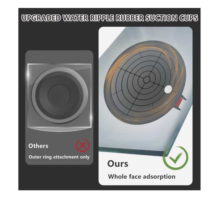 Ventuze Vacuom 8 Inch Profesionale 150KG Ridicat Geamuri Placi Set 2