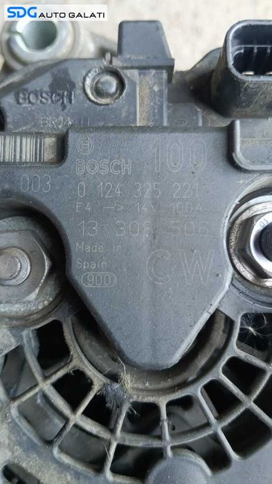 Alternator 100A Opel Vectra C 1.9 CDTI 2002 - 2008 Cod 13229990 0124325172 [M6575]