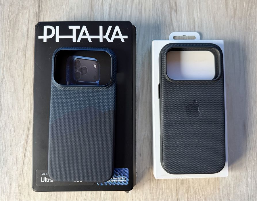 Huse Apple TechWoven iPhone 17/18 pro si Pitaka originala(vetter, benks)