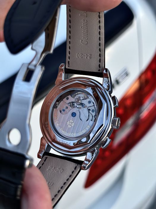 patek philippe gray dial steel