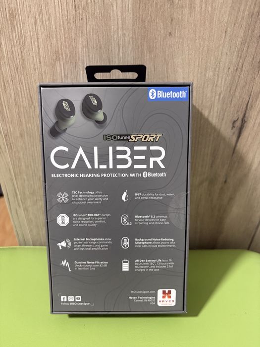 ISOtunes Caliber Verde – Dopuri Electronice Anti-Zgomot Vânătoare