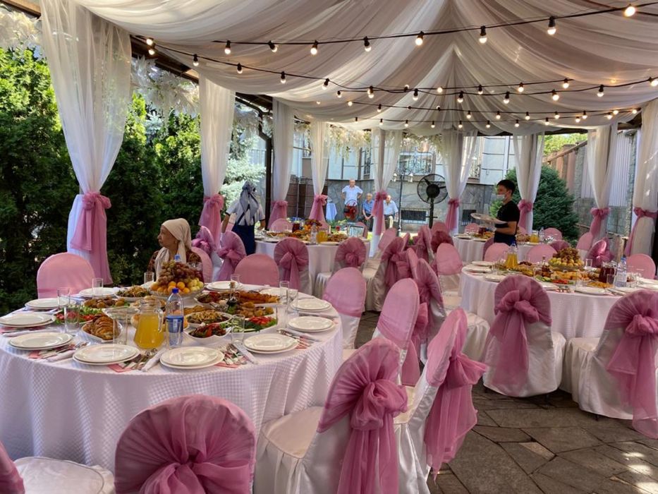 Аренда столов,стульев, посуды и шатров