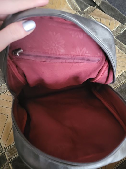 Rucsac silver argintiu metalic mediu