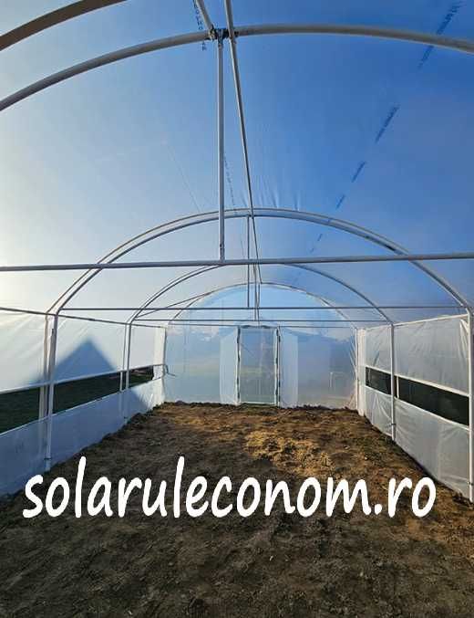Solar(sera), 5x8 m(40 mp) din țeavă neagră, fară folie, 3050 lei