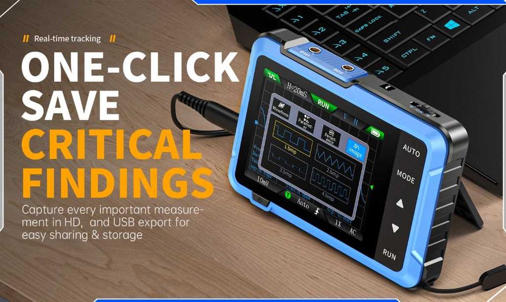 Цифров Осцилоскоп DSO510 10MHz 48MS/s 0-50KHz Сигнал Генератор ±400V