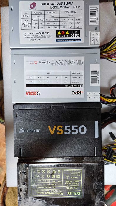 Corsair vs550,DeLUX 600W,