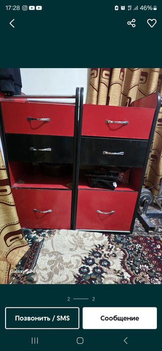 Зеркало  для салона красоты  2 шт. Размер 2/90, тумбочки 2 шт, кресло