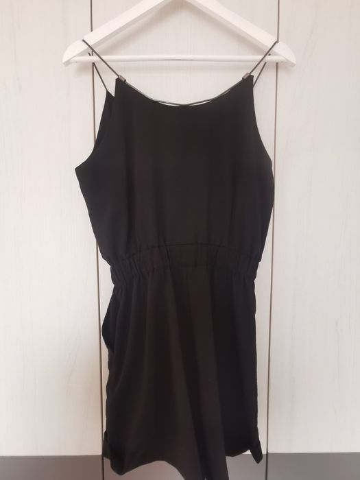 Черен къс гащеризон